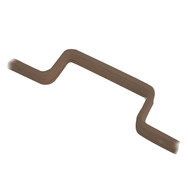 KICKSTOP 9606, 9608 & 9609 16mm London Door Bar 1980mm Large Staple - Brown