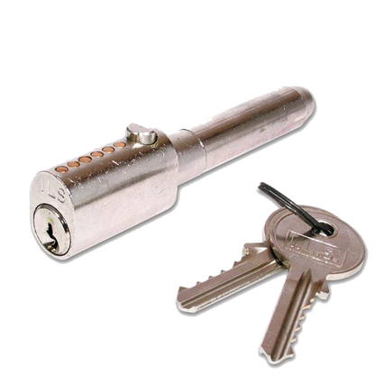 ILS Lock Sys FDM005 Oval Bullet Lock 90mm x 14mm x 33mm FDM.005-1 Keyed To Differ - Chrome Plated