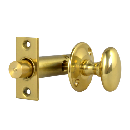 Frank Allart 525 Door Security Bolt - Turn 45mm - Polished Brass