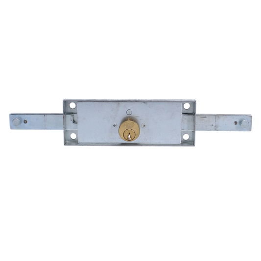 Tessi 6410 Central Shutter Lock 155mm x 55mm Keyed To Differ - Brass Cylinder