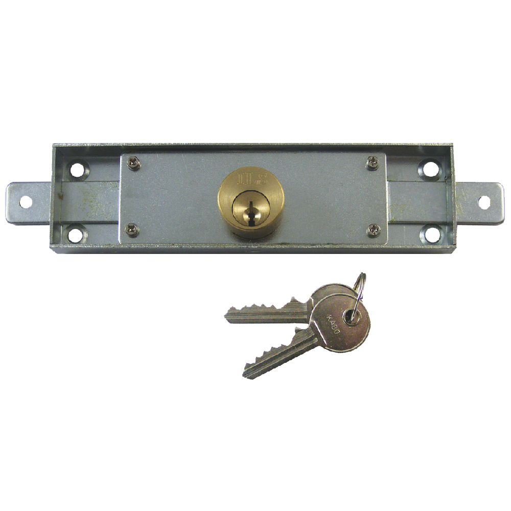 Tessi 6430 Narrow Central Shutter Lock 156mm x 42mm Keyed to Differ - Brass Cylinder