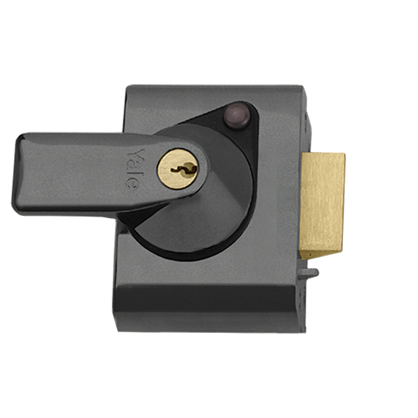 YALE PBS1 & PBS2 Auto Deadlocking Nightlatch 40mm CASE CYL Pro - Dull Metal Grey