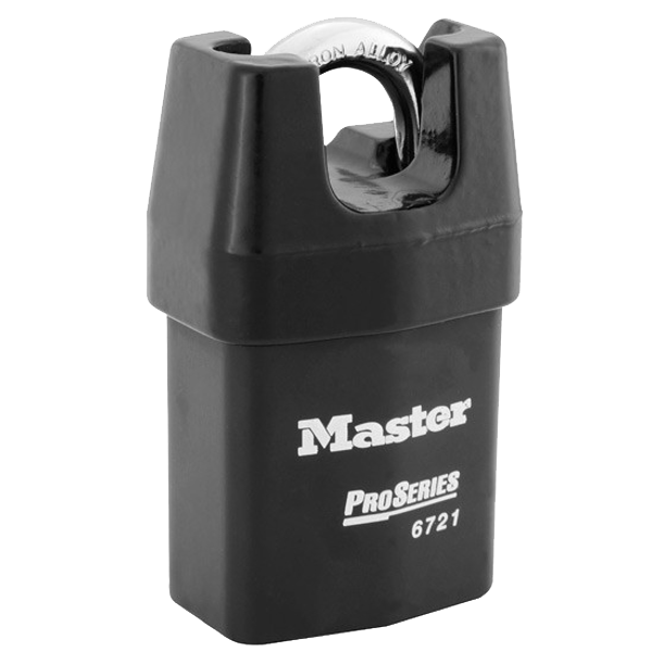 MASTER LOCK Pro-Series Padlock 53mm Closed Shackle 6721WO - Black