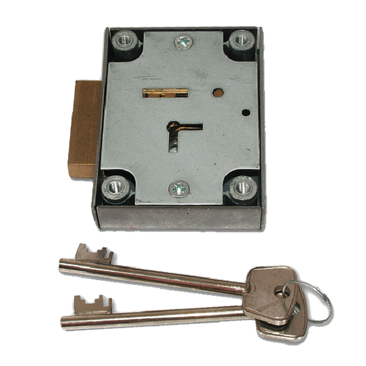 G&C Gun Cabinet Lock 7 Lever - Zinc Plated