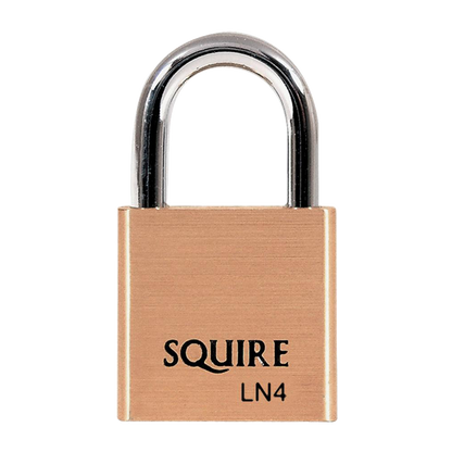 SQUIRE Lion Range Brass Open Shackle Padlocks 40mm Keyed To Differ Pro - Brass