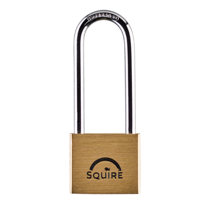 SQUIRE Lion Range Brass Long Shackle Padlocks 40mm Keyed To Differ Pro - Brass