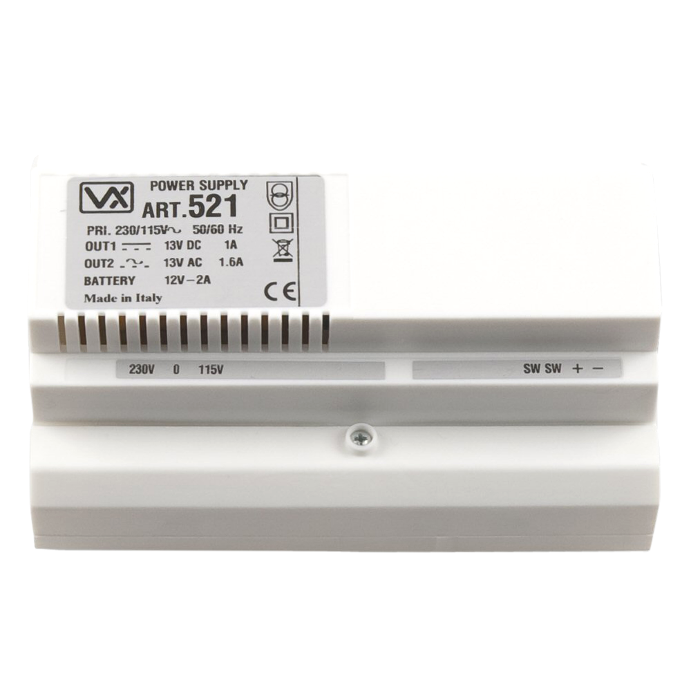 VIDEX 521 Transformer 1A 12VDC 521 - White