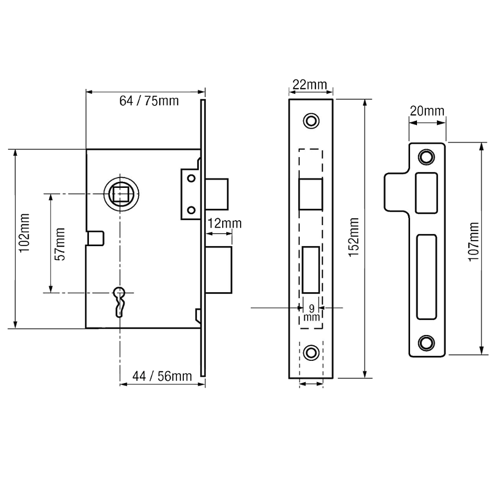 Legge 159 & 2378 2 Lever Sashlock