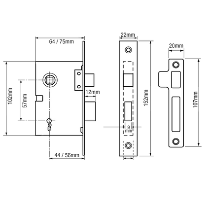 Legge 159 & 2378 2 Lever Sashlock