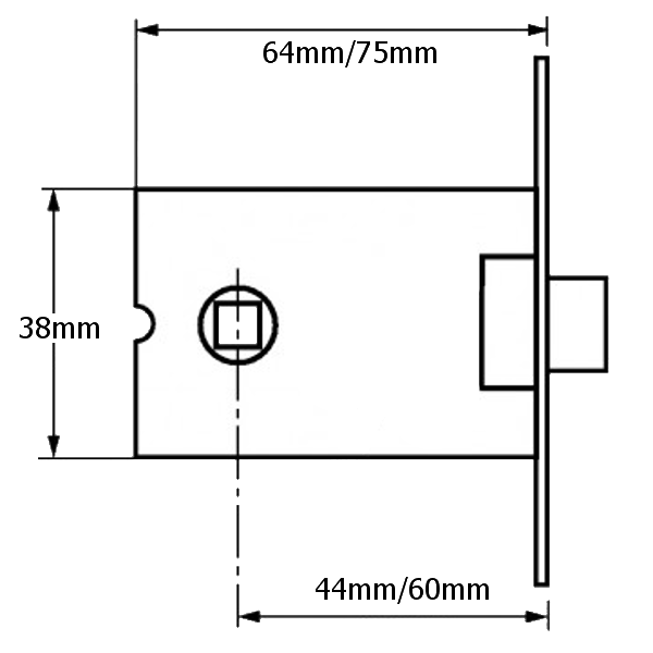 Legge 3708 & 3709 Mortice Latch