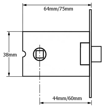 Legge 3708 & 3709 Mortice Latch