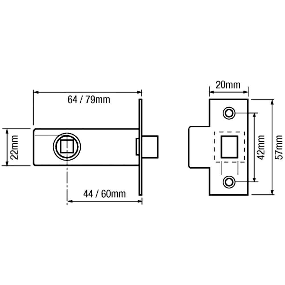 Legge 3721 & 3722 Tubular Latch