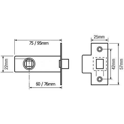 Legge 3722 & 3724 Tubular Latch