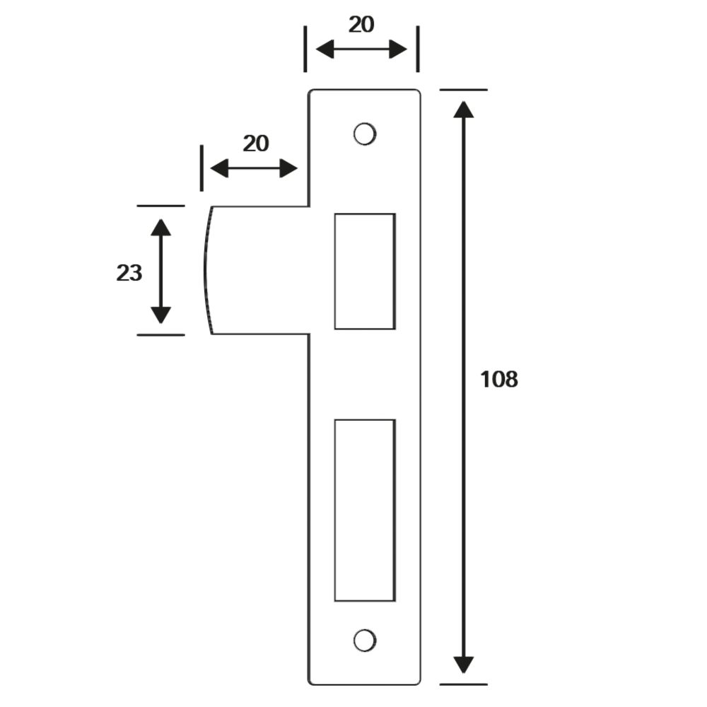 Legge 3751 Mortice Bathroom Lock