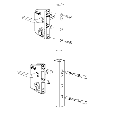 LOCINOX Surface Mounted Gate Lock