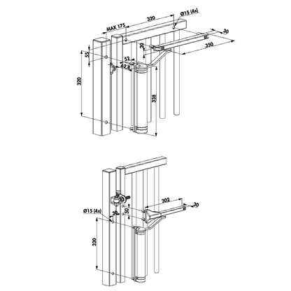 LOCINOX Lion Hydraulic Gate Closer