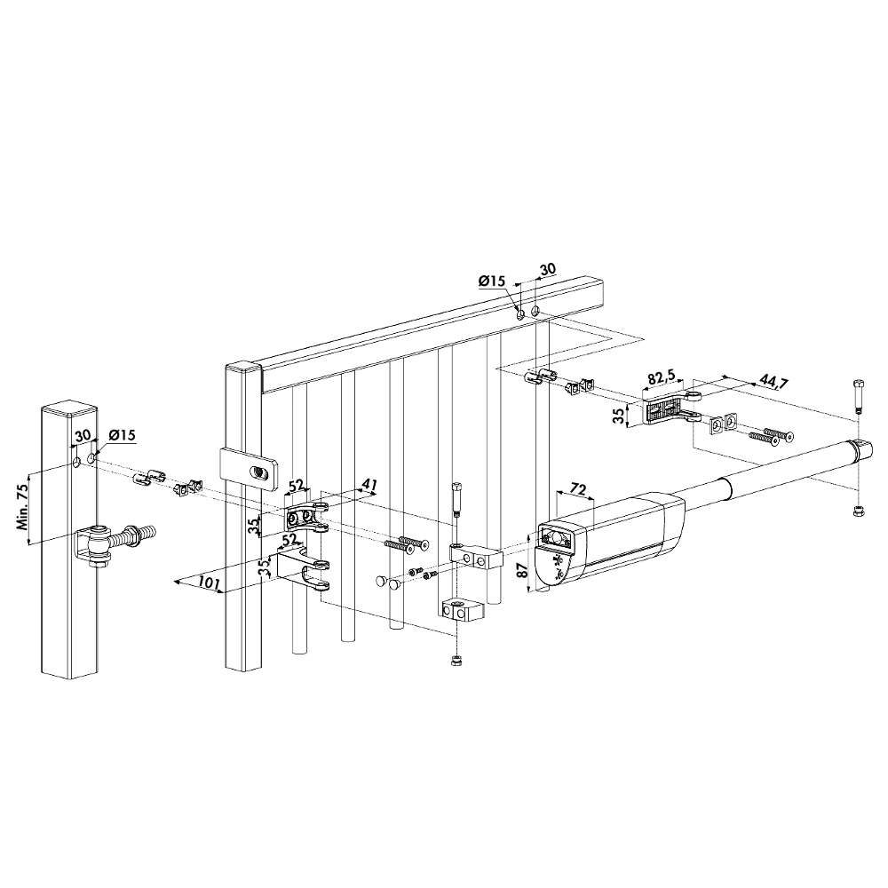 LOCINOX Samson 2 Hydraulic Gate Closer