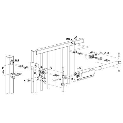 LOCINOX Samson 2 Hydraulic Gate Closer