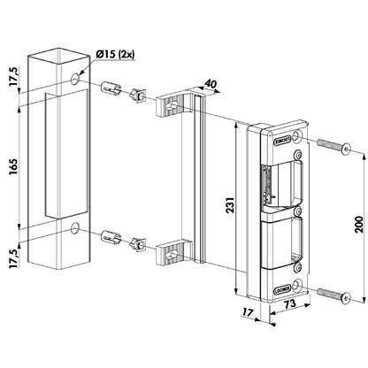 LOCINOX Electric Gate Strike