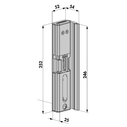 LOCINOX MODULEC-SA Electric Gate Keep Surface Mounted