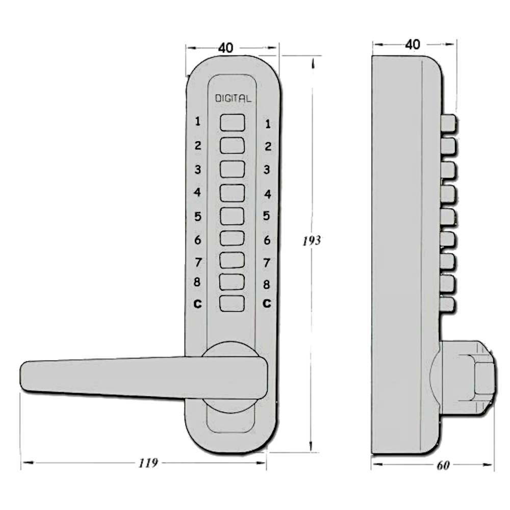 LOCKEY Super 8 Digital Lock