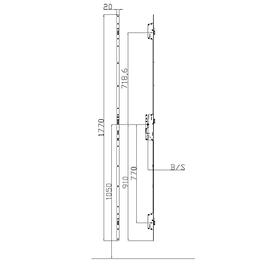 Yale Lockmaster AutoEngage Classic Latch & Deadbolt 20mm Radius Faceplate 2 Latch Bolt