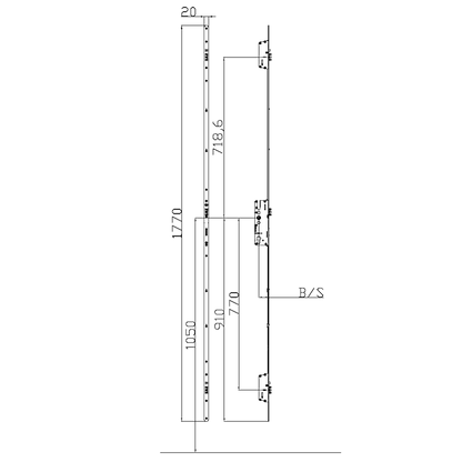 Yale Lockmaster AutoEngage Classic Latch & Deadbolt 20mm Radius Faceplate 2 Latch Bolt