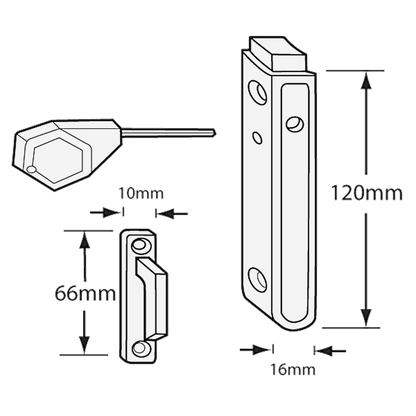 MACO Multivent UPVC Window Restrictor