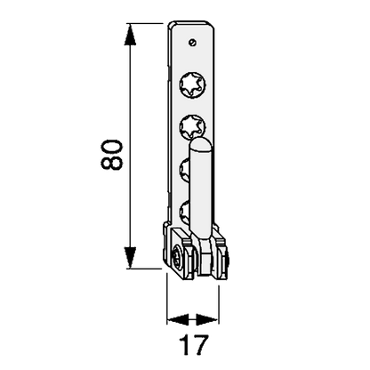 MACO TBT Pivot Post 52483 With 3mm Positioning Pin To Suit UPVC