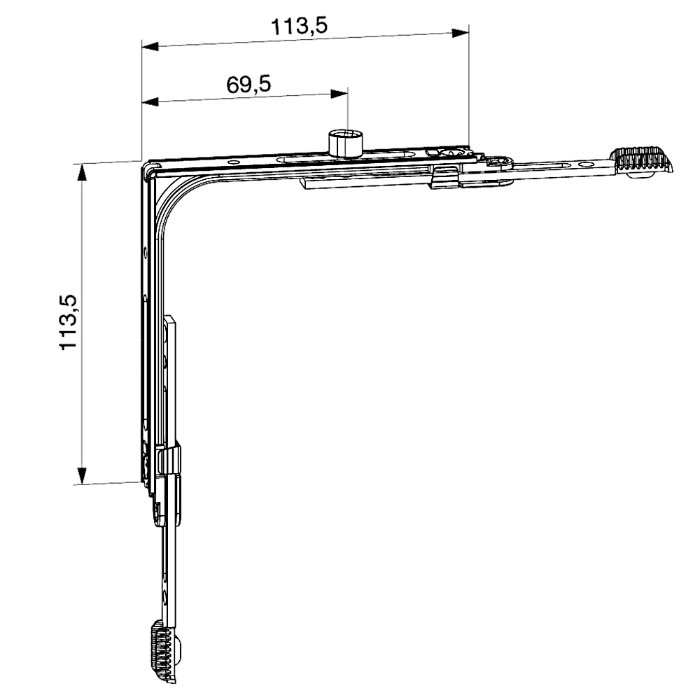 MACO TBT Corner Element VZ For Multi-Matic