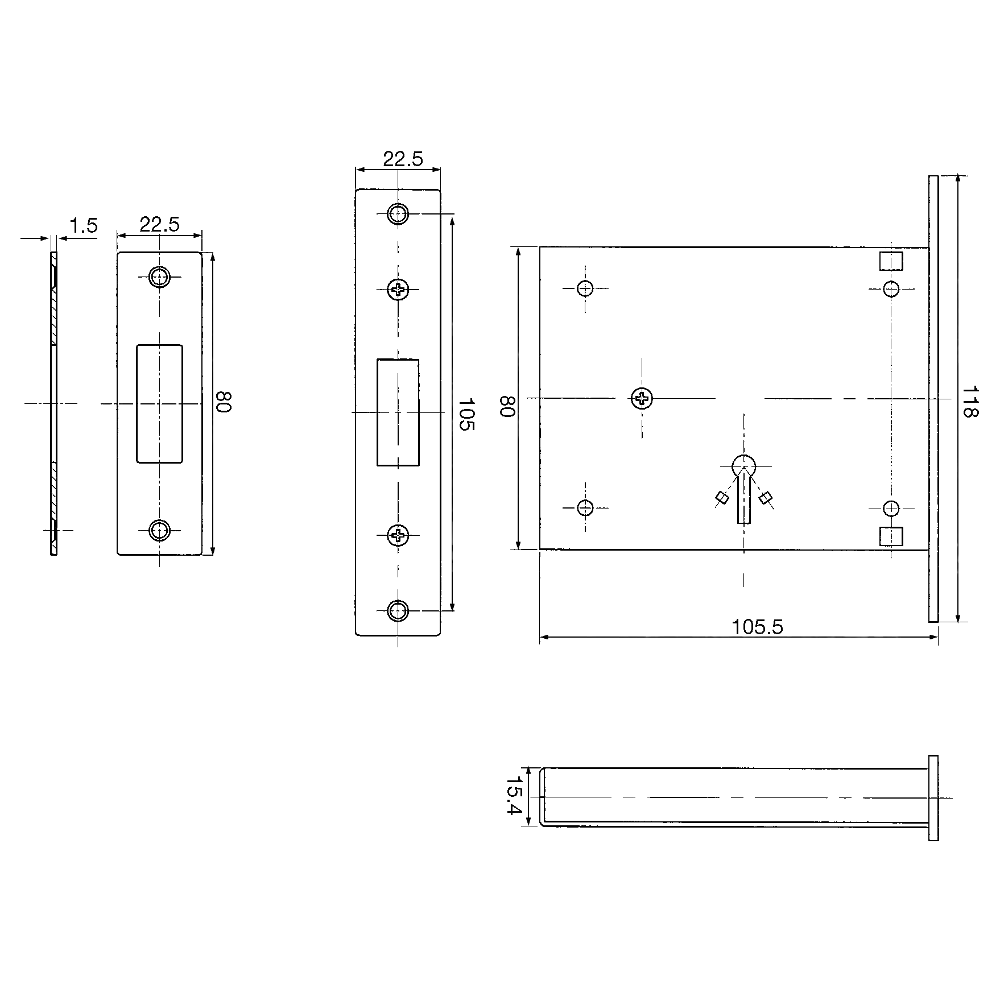 WALSALL LOCKS FB 2 Lever Deadlock