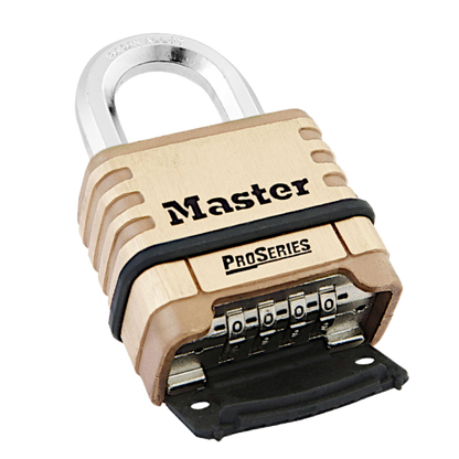 MASTER LOCK ProSeries 1175D Combination Padlock Open Shackle 57mm Brass Body