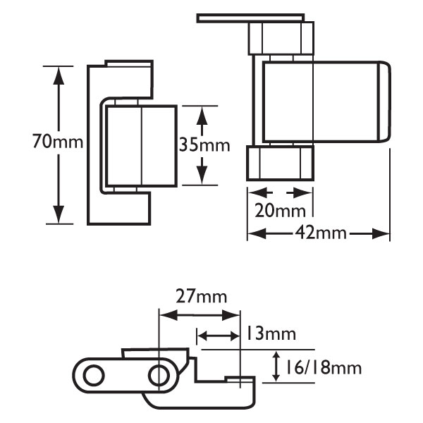 MILA UPVC / Timber Door & Window Euro Safety Catch