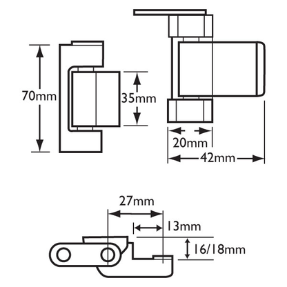 MILA UPVC / Timber Door & Window Euro Safety Catch