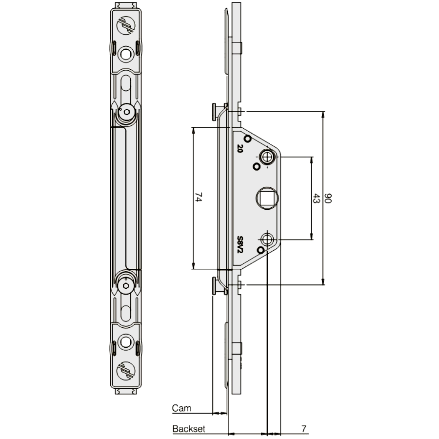 MILA Prolinea Shootbolt Window Gearbox