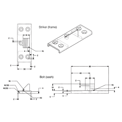 MILA Non Rout Hinge Protector