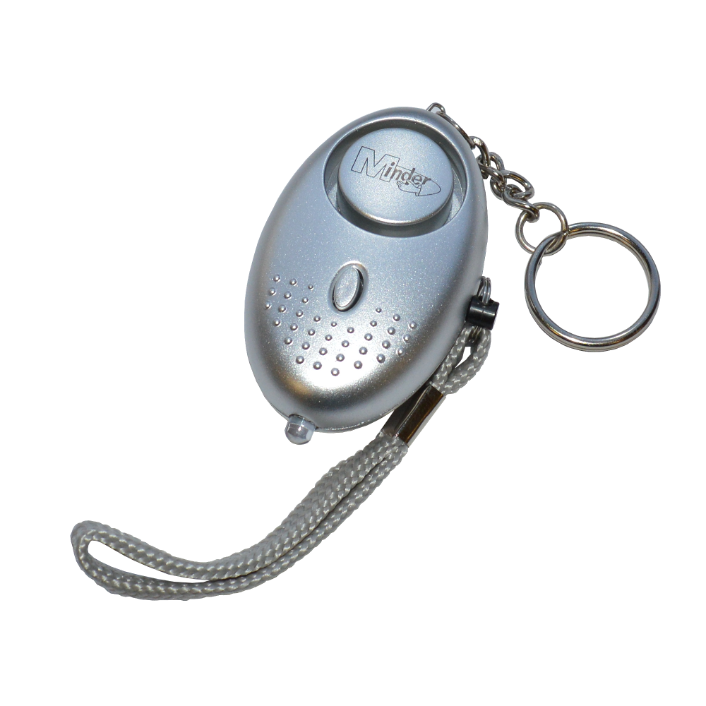 MINDER Mini Keyring Torch Personal Alarm