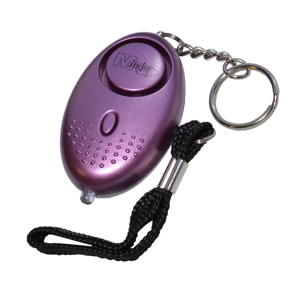 MINDER Mini Keyring Torch Personal Alarm