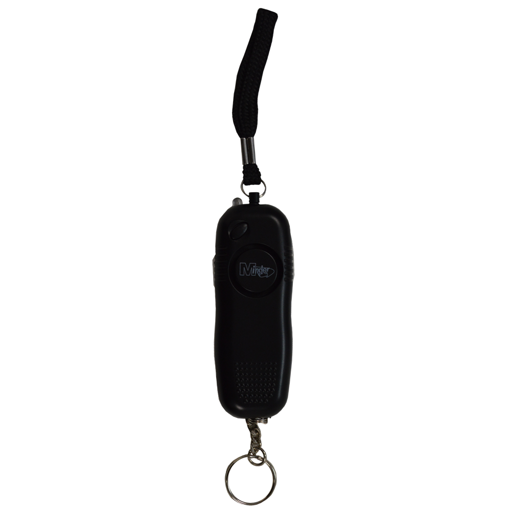 MINDER Mini Pendant Keyring Torch Personal Alarm