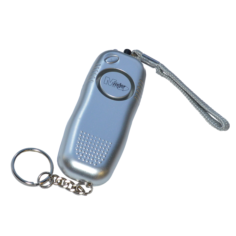 MINDER Mini Pendant Keyring Torch Personal Alarm