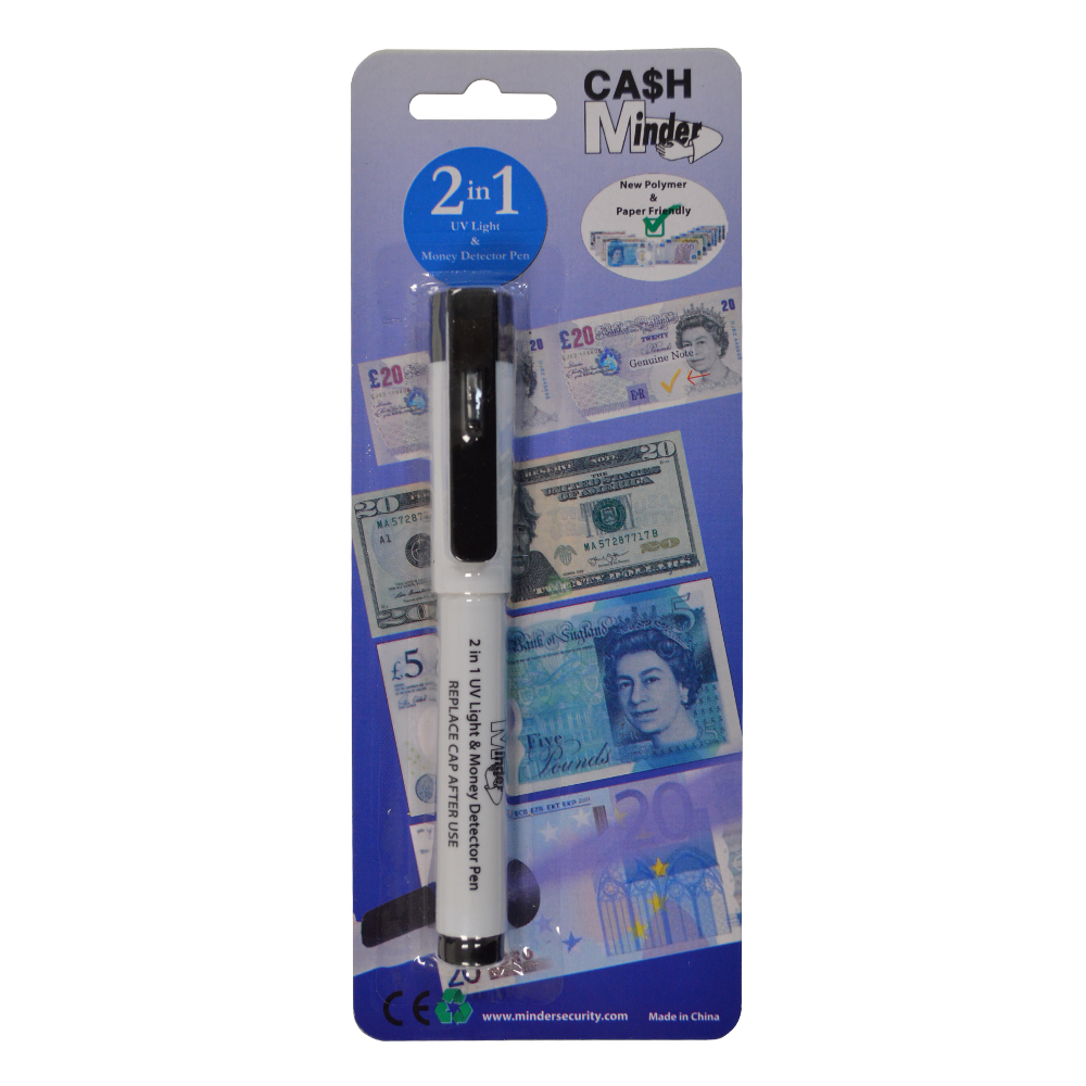 MINDER Cash Minder 2 in 1 UV Light Pen