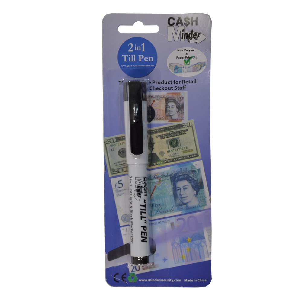 MINDER Cash Minder 2 in 1 Till Pen