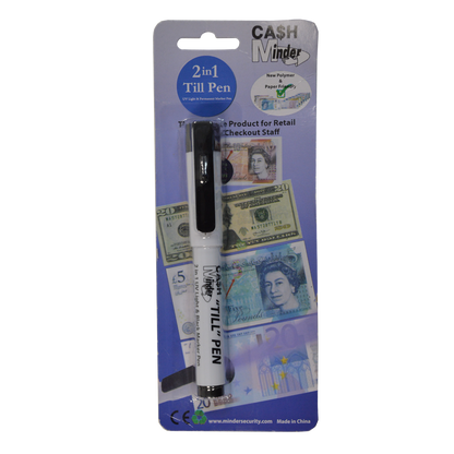 MINDER Cash Minder 2 in 1 Till Pen