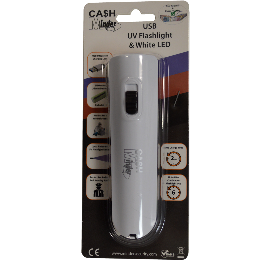 MINDER Cash Minder Forensic USB UV Torch