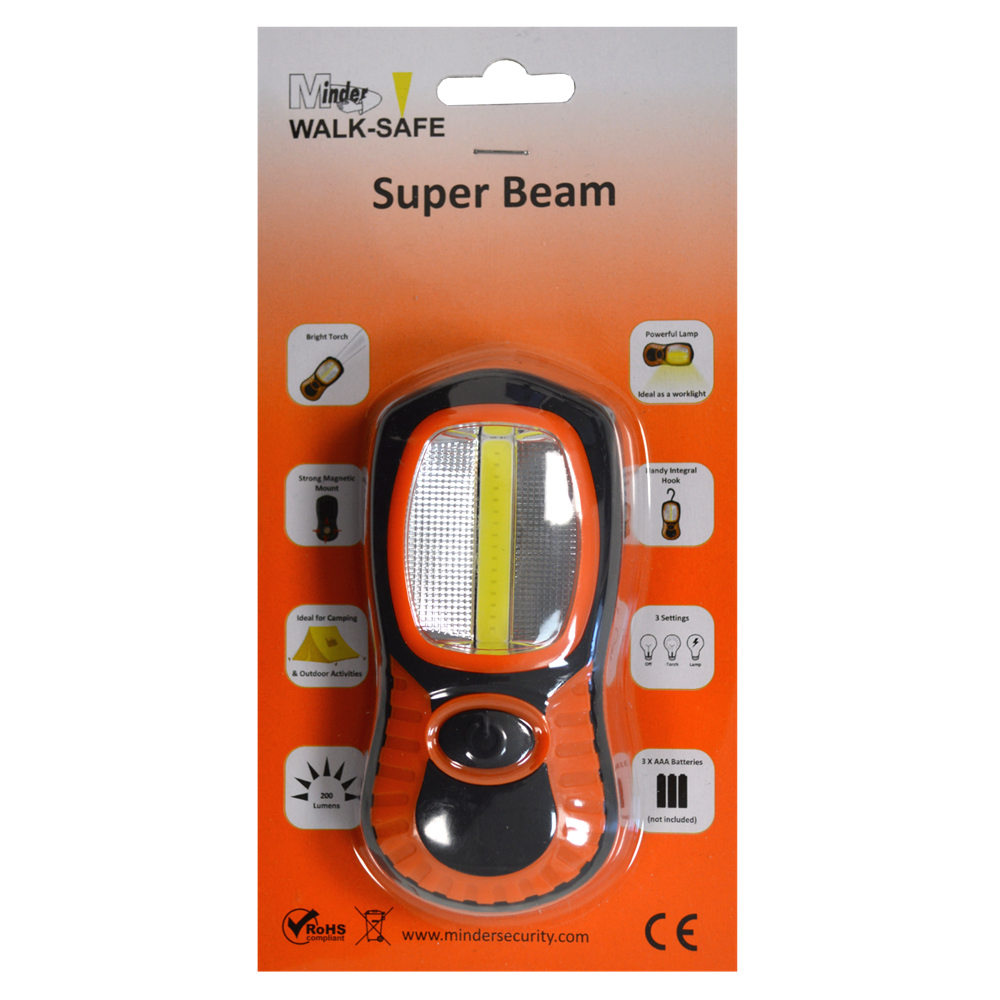 MINDER Walk-Safe Super Beam Torch