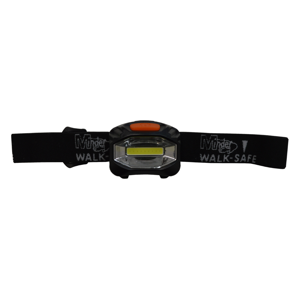 MINDER Walk-Safe Super Beam Head Torch