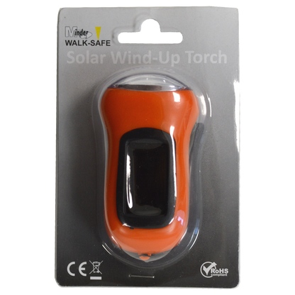 MINDER Walk-Safe Solar Wind Up Torch