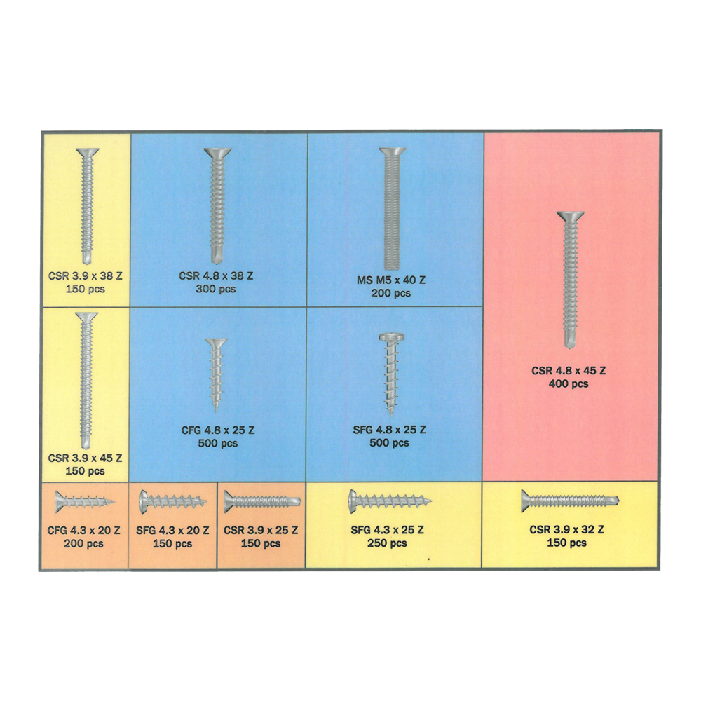 RAPIERSTAR UPVC Repair Screw Case Kit