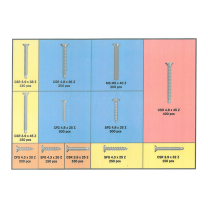 RAPIERSTAR UPVC Repair Screw Case Kit