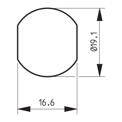 RONIS 22520 19.5mm Nut Fix Latchlock To Suit 7.6mm Padlock